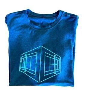 EUC Lululemon Men’s Graphic 5 Year Basic Crew Teal Short Sleeve T Shirt XL/XXL